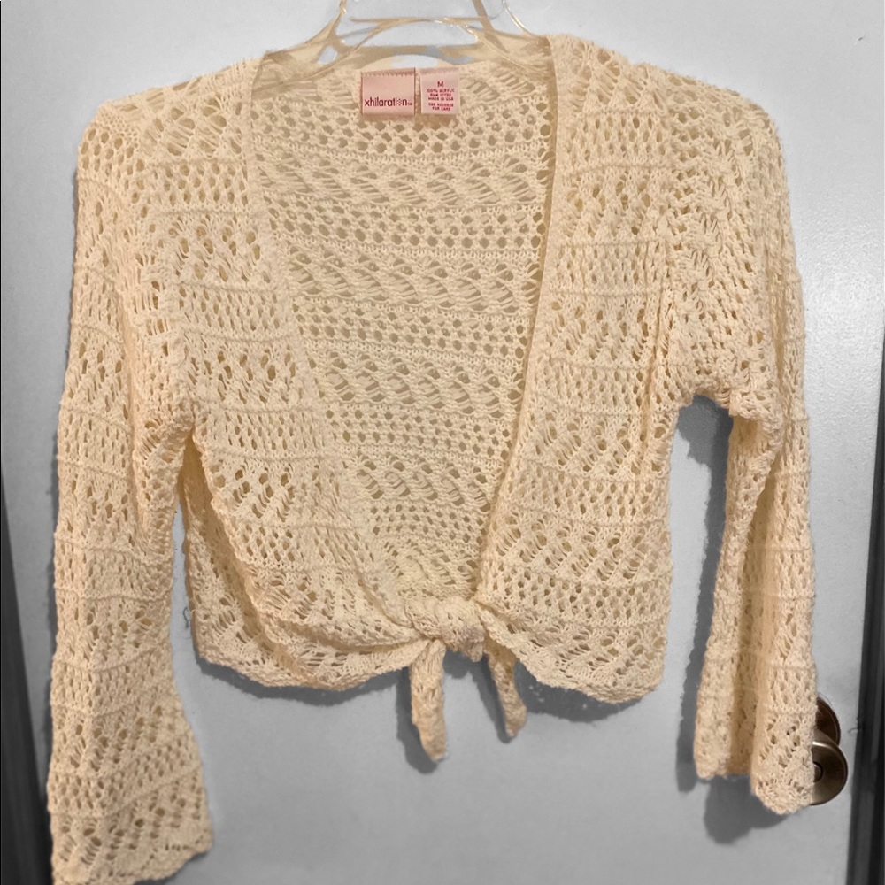 Gorgeous girls throw sweater